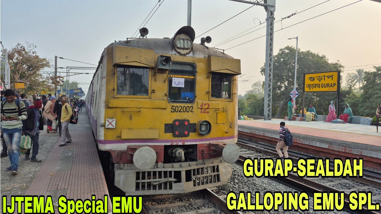 Ijtema Special Gurap-Sealdah Galloping EMU Train Journey | Gurap to Bally Halt Full Journey Video
