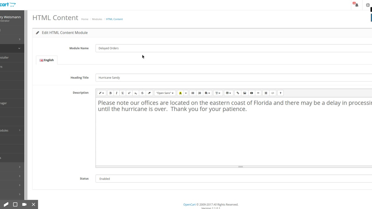 How To Add Message Or Banner To Top Of Opencart Checkout Youtube