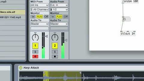 Controlling Ableton Live with Pure Data