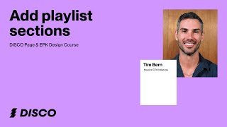 Add sections to organize tracks in a DISCO playlist screenshot 3