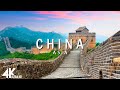 Flying over china 4k u relaxing music along with beautiful natures  4k