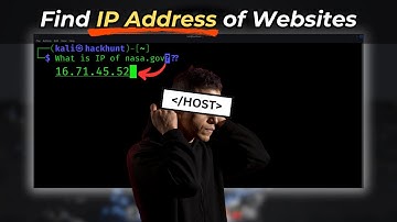 How Hackers Find IP Address of ANY Website | Host Command - Kali Linux