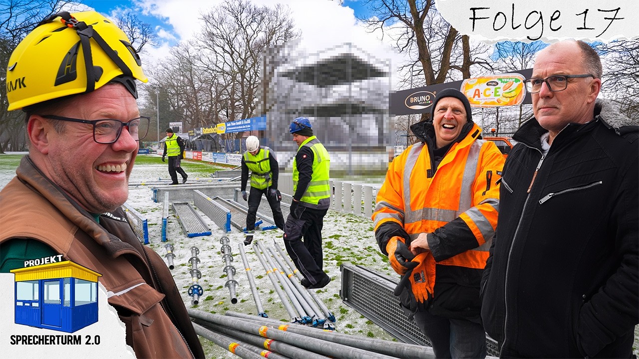 Jetzt wird’s ernst: Gerüst für den Sprecherturm – geht alles gut? | Sprecherturm 2.0