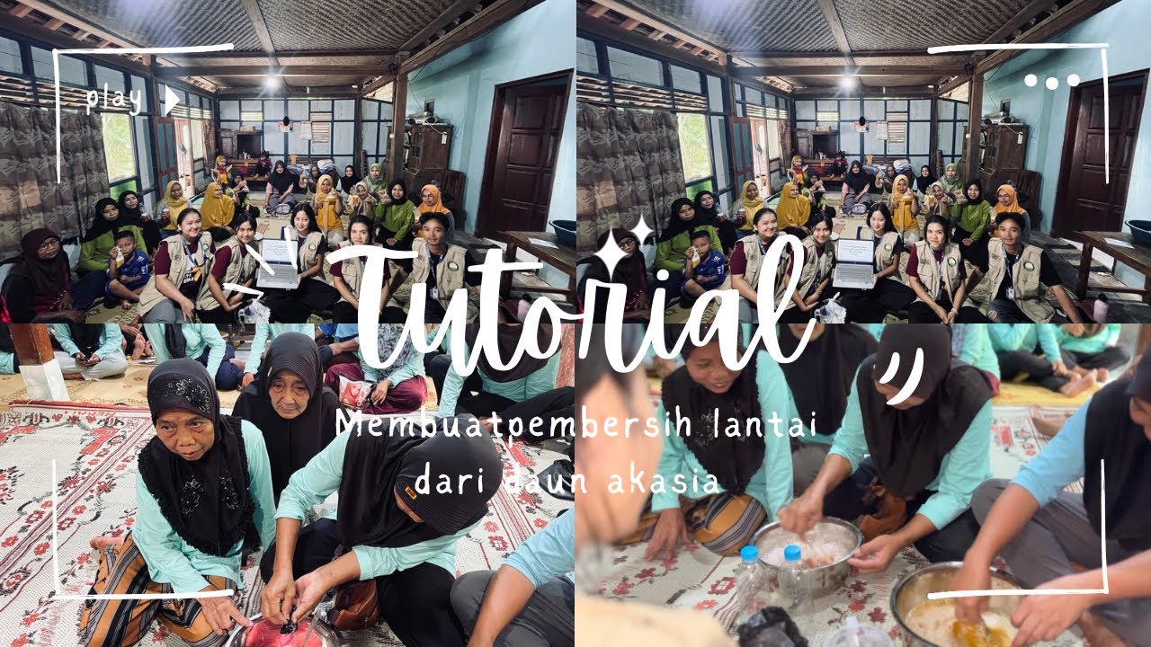 TUTORIAL MEMBUAT PEMBERSIH LANTAI DARI DAUN AKASIA (KKN USD,34)