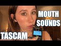 Asmr  literally the most sensitive tascam mouth sounds trying mic biting tongue swirling etc