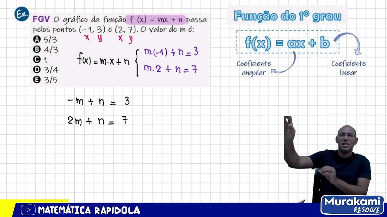 Função Primeiro Grau Exercicios - FDPLEARN