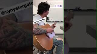 Synyster Gates at the Opkix office