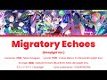 Migratory Echoes / ストレイライト (Straylight) / 歌詞 Color Coded Lyrics