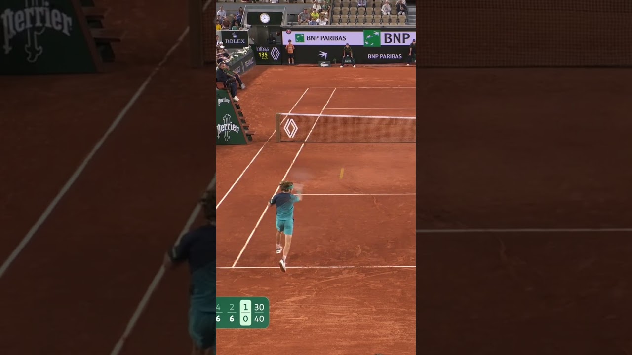 Rublev's power 💪#RolandGarros #Tennis #Rublev #Tennisedit