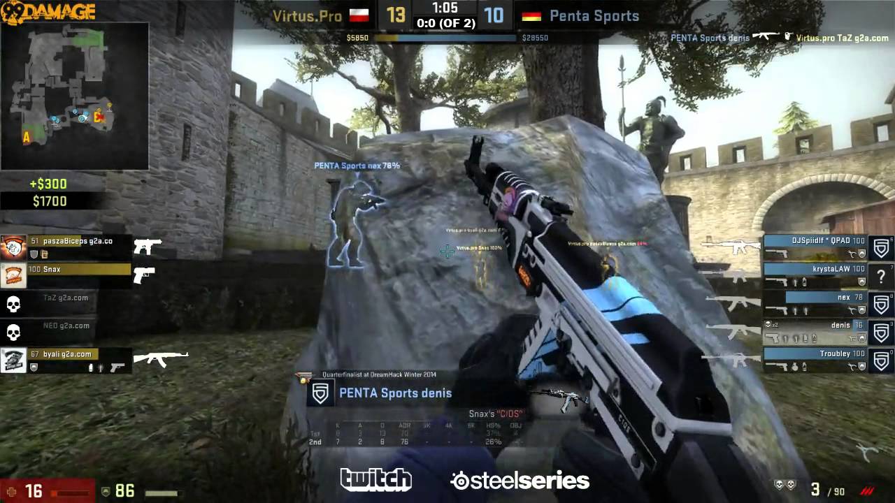 Virtus.pro vs. PENTA Sports | GO:CL Season 1 | de_cobblestone Map 1