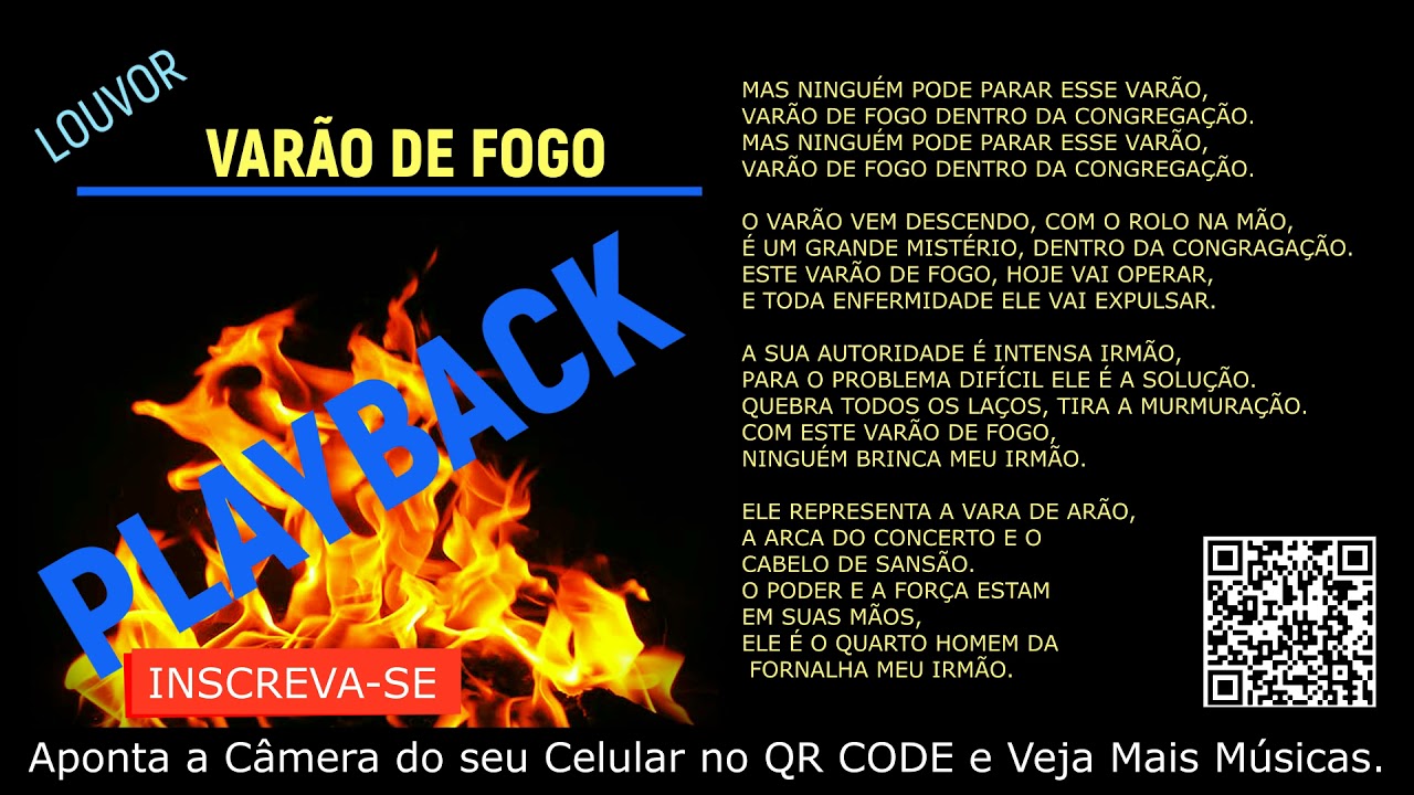 PLAYBACK LOUVOR CORINHO DE FOGO MÚSICA VARÃO DE FOGO Cantor