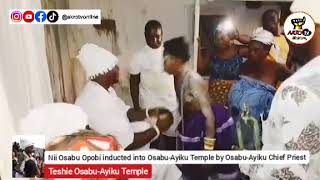 11yrs of age girl, PRIESTESS NII OPOBI had been inducted into the Teshie Osabu-Ayiku Temple.