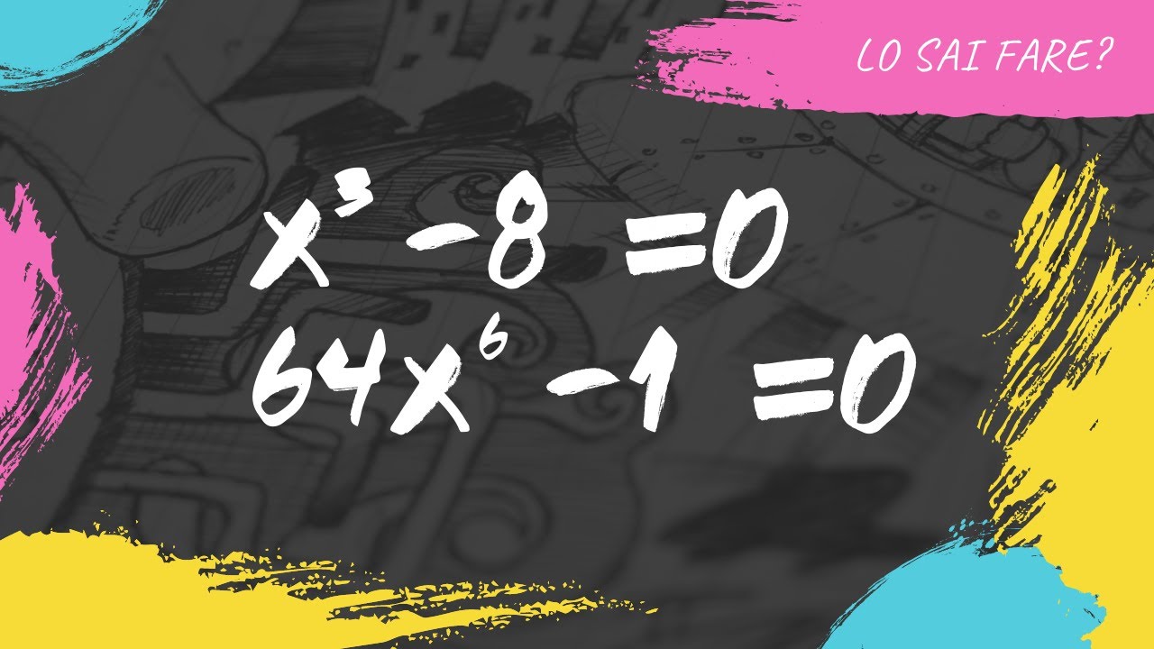 Equazioni binomie di  grado superiore al secondo