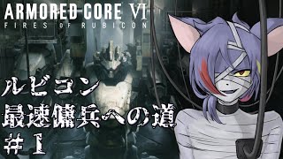 【AC6/1週目】機動力重視アセンでルビコンを駆ける！　ルビコン最速傭兵への道 Part.1【初見プレイ】