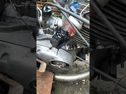 Потекла катушка #авто #automobile #снегоход #эндуро #иж350 #питбайк #топ #dirtbike #offroad #видео