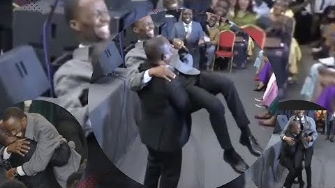 PASTOR TONY NA MCHUNGAJ HANANJA WALIVYO BEBANA NAKUKUMBATIANA KANISANI BAADA YA KUONANA USO KWA USO