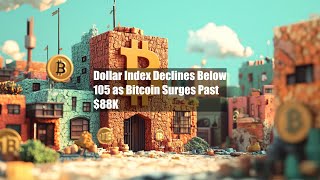 Dollar Index Declines Below 105 as Bitcoin Surges Past $88K