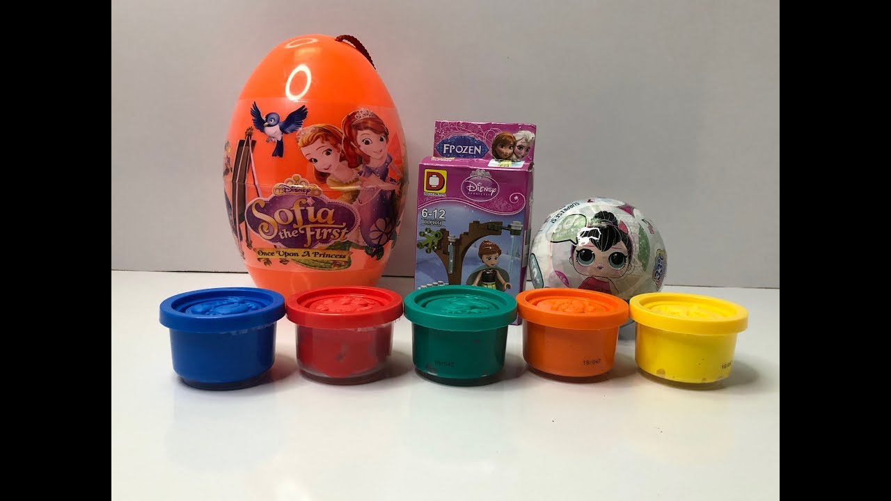 Learn Colors with 5 Color Play Doh and Animals Molds | Surprise Toys LoL Surprised