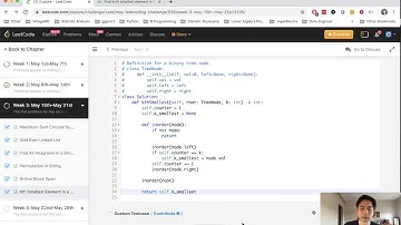 Leetcode - Kth Smallest Element in a BST (Python)