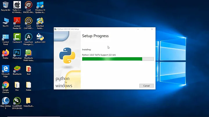 How to install Python 3.8.0 on Windows 10 with CMD configuration