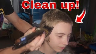 How to give a quick Trim up!  8 on top, 4 on the sides, 6 to blend.