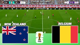 🔴 LIVE | New Zealand vs Belgium - FIFA World Cup 2026 | PES 21 Simulation screenshot 3