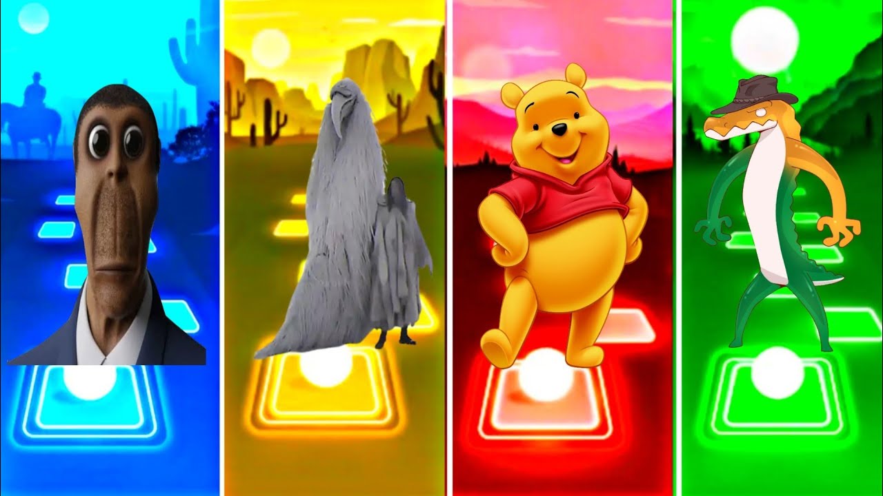 Obunga🆚Zoonomaly_GameToons🆚Gravity_Falls🆚Color_Alien🏵️Who is best player?? 