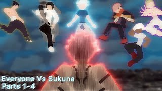 Sukuna Vs Everyone - Full Series: JJK 235-261 Animations (Stick Nodes)