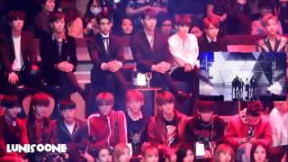 161202 GOT7, NCT, TWICE Reaction to EXO 'Monster' @ MAMA 2016 Teresa ChMoore