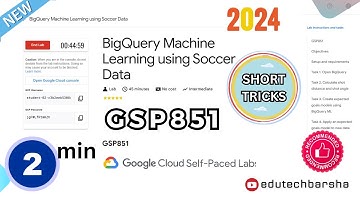 BigQuery Machine Learning using Soccer Data | #GSP851 | Qwiklabs Arcade 2024 #qwiklabs