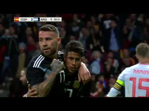 Spain 6 1 Argentina All goals & Highlights Commentary Friendly Match