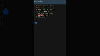 #python 67.Draw square using TurtleProgramming | #shorts