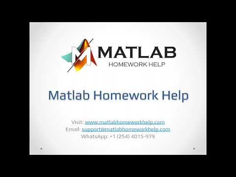 Matlab Homework Help