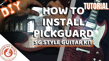 Installing the pickguard | AC Guitar Kit