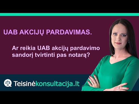 Video: Kaip Parodyti Akcijų Pardavimą