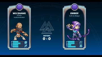 Brawlhalla 1v1 RANKED MATCH Wu Shang VS Ember (Funny Captions)