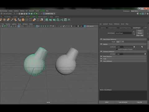How to use a blendshape deformer in Maya?