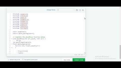 plus minus | hackerrank solution in c