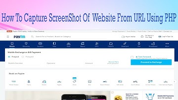 How to Capture Screenshot of Website from URL using PHP || php logo