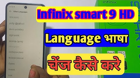 How to change language in infinix smart 9 HD mobile mein/ language change kaise kare/