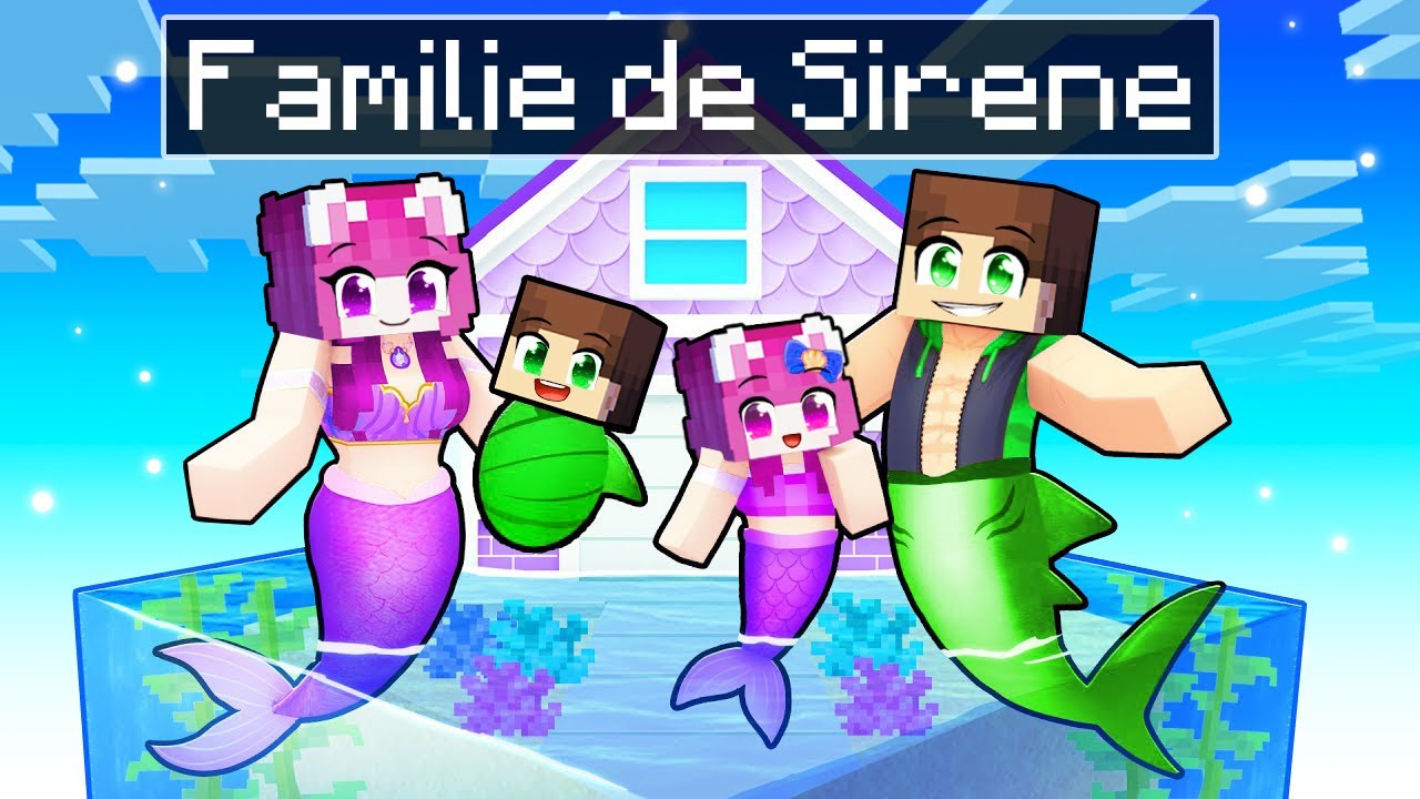 Familia Mea *SECRETA* de Sirene in Minecraft!