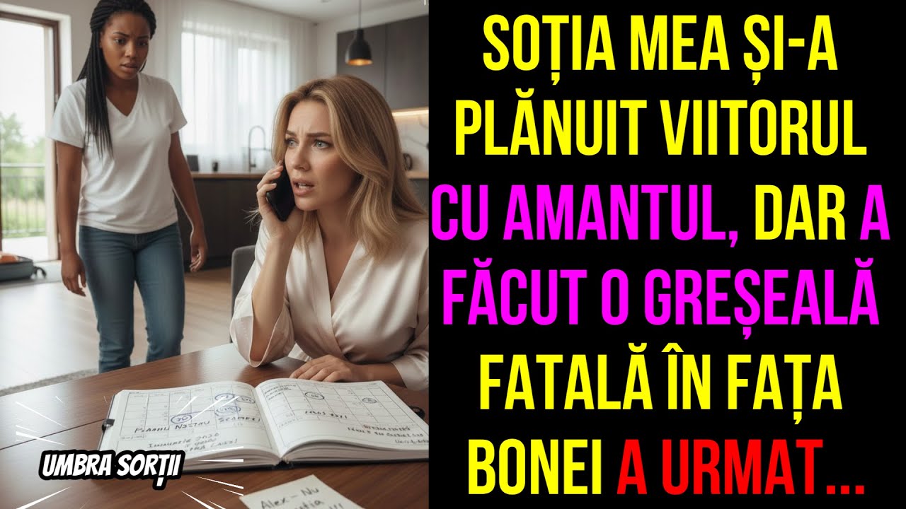 Soția mea și-a plănuit viitorul cu amantul, dar a făcut o greșeală fatală în fața bonei a urmat...