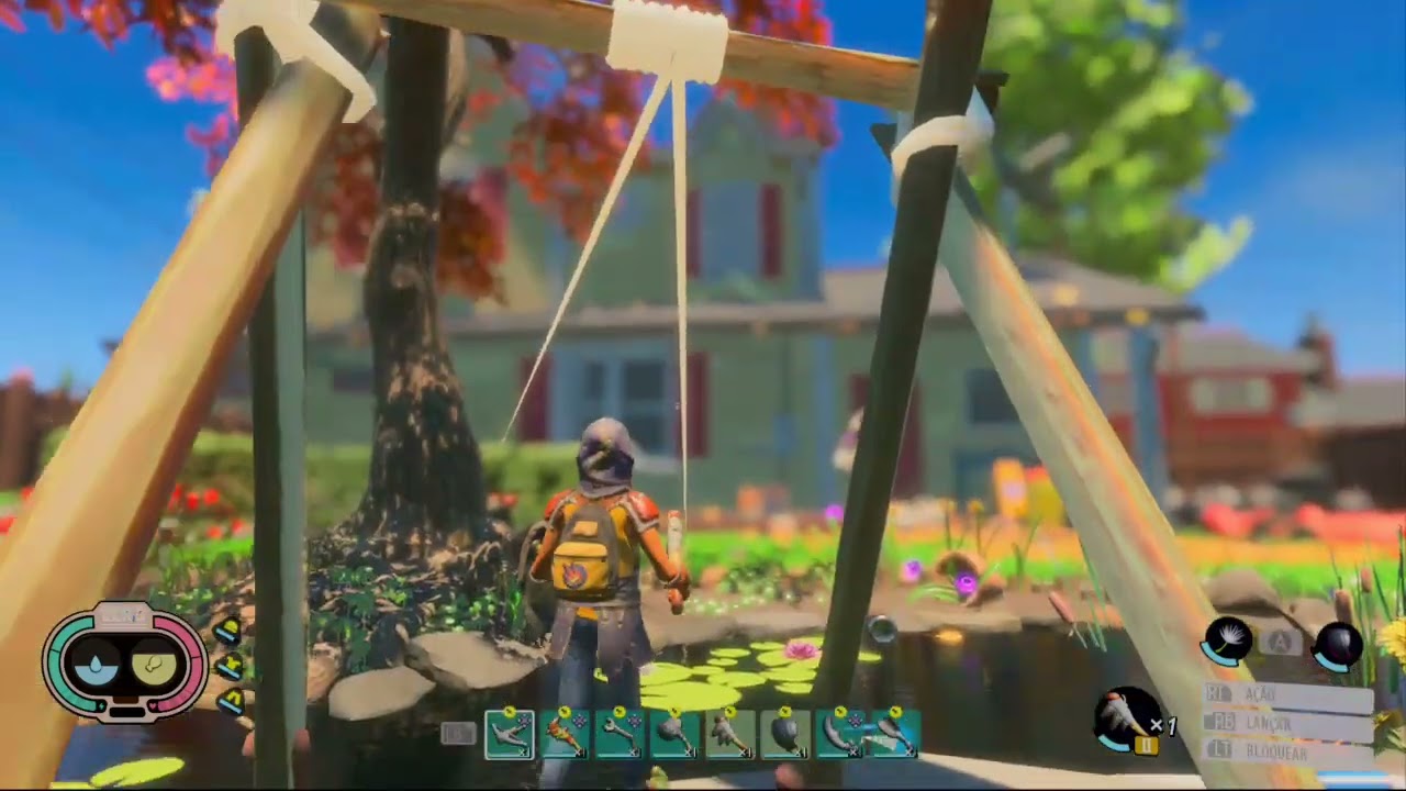 torre de tirolesa com pula pula (Grounded)