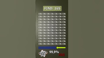 Find 165, where? | Brain Teaser IQ Test #shorts #different #puzzles #opticalillusion