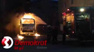 Gebzede Park Halindeki Araç Yandı...