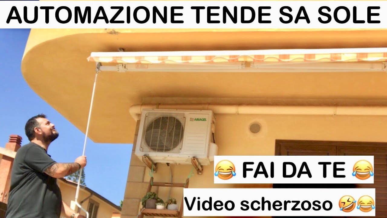 Automazione Tende Da Sole In 5 Minuti Sia Estensibile Che A Caduta Video Scherzoso Con Mia Figlia Youtube