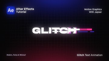Glitch Text Animation in Adobe After Effects | Full Tutorial | Adobe After Effects
