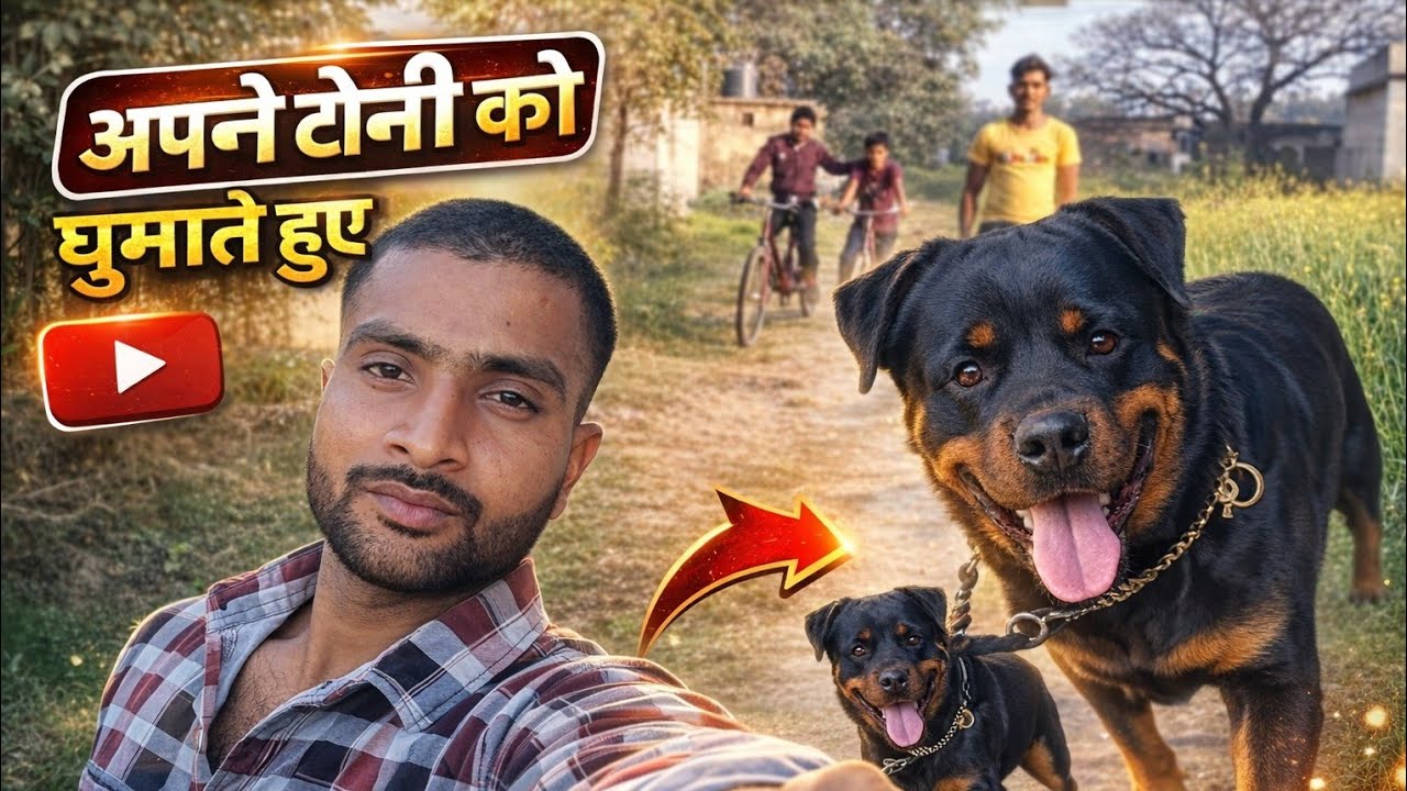 आज अपने टोनी के साथ गांव में घूमने निकले | Full Dog Vlog | Tony Vlog 🐕‍🦺 🐕 