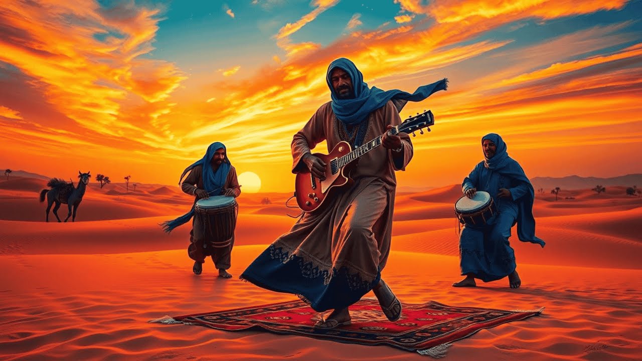 Best Tuareg Blues Sahara | African Arabian Relaxing Meditation Music in Tinariwen Bombino Style