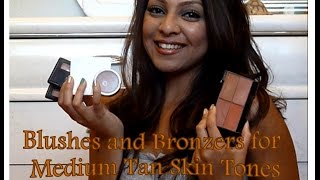 Blushes and Bronzers for Medium Tan Brown Olive Skin Tones